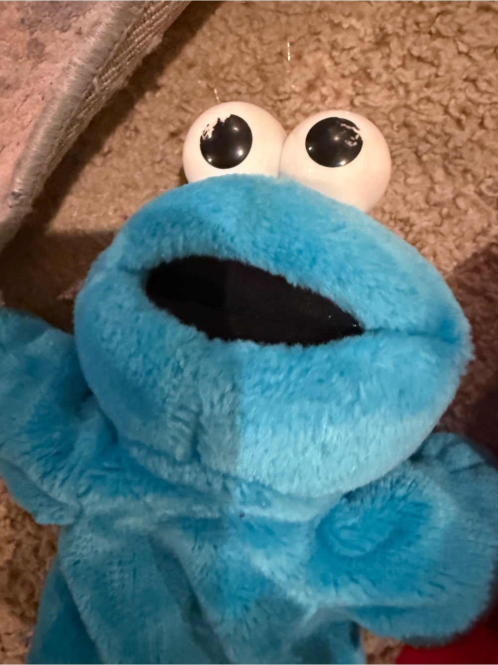Cookie Monster and Elmo Sesame Street Hand Puppet Plush - Picture 3 of 6